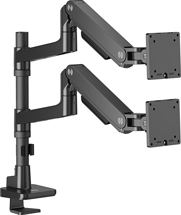 ACT AC8343 Monitorarm 49 inch met gasveer voor 2 monitoren linkerkant