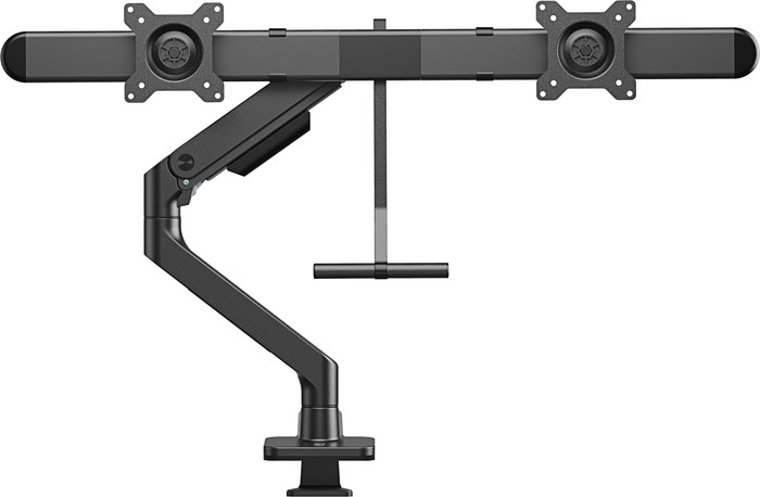 ACT AC8344 Monitorarm 32 inch met gasveer en crossbar voor 2 monitoren voorkant