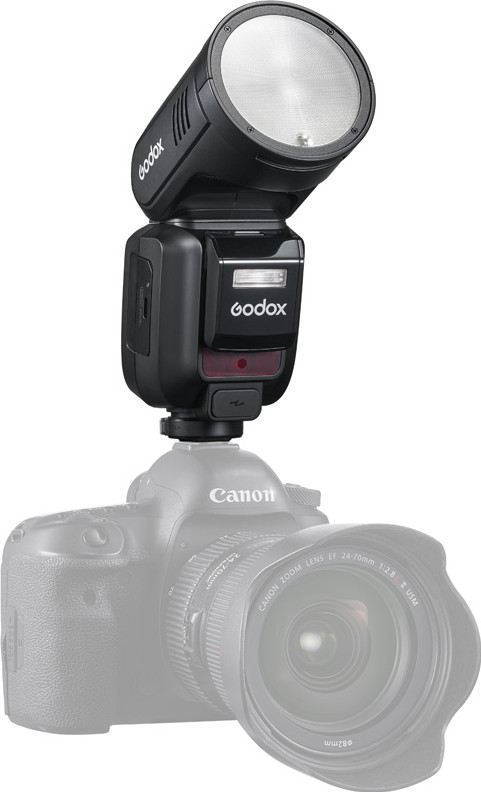 Godox Speedlite V100 Canon product in use