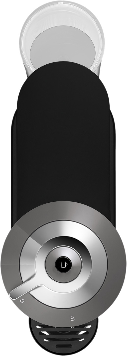 De'Longhi Nespresso Vertuo Next ENV120.GY + Pierre Melkopschuimer bovenkant