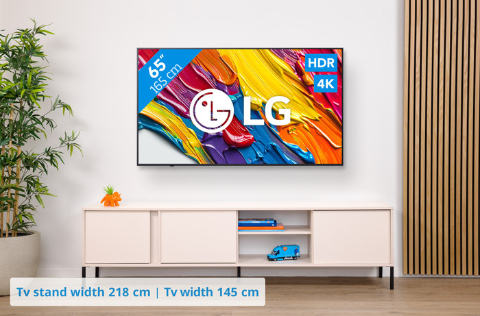 LG 65 inches QNED82 4K (2025) + Sonos Ray Black visual Coolblue 1