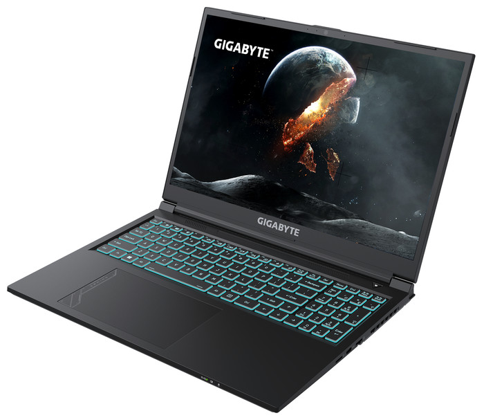 GIGABYTE G6 KF-73DE854KH - 16'' - Intel Core i7 - 16GB RAM/1TB SSD - RTX 4060 rechte seite