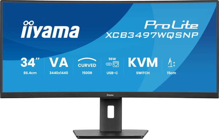 Iiyama Prolite XCB3497WQSNP-B1 voorkant