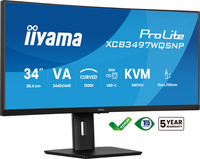 Iiyama Prolite XCB3497WQSNP-B1 voorkant