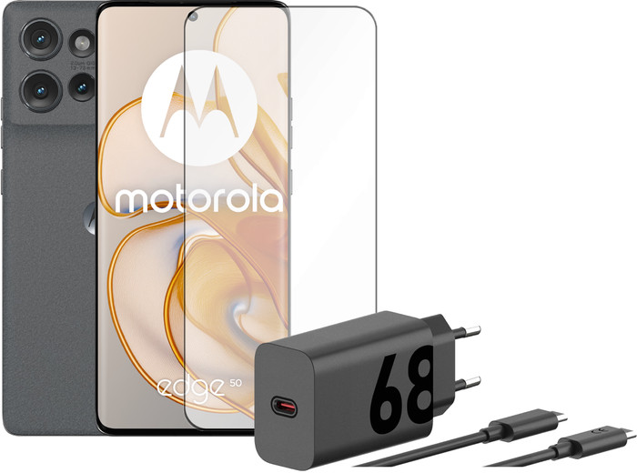 Motorola Edge 50 512GB Grijs 5G + Accessoirepakket Main Image