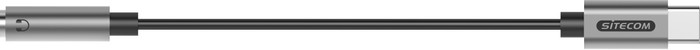 Sitecom USB-C to 3.5mm Jack Adapter Aluminum front