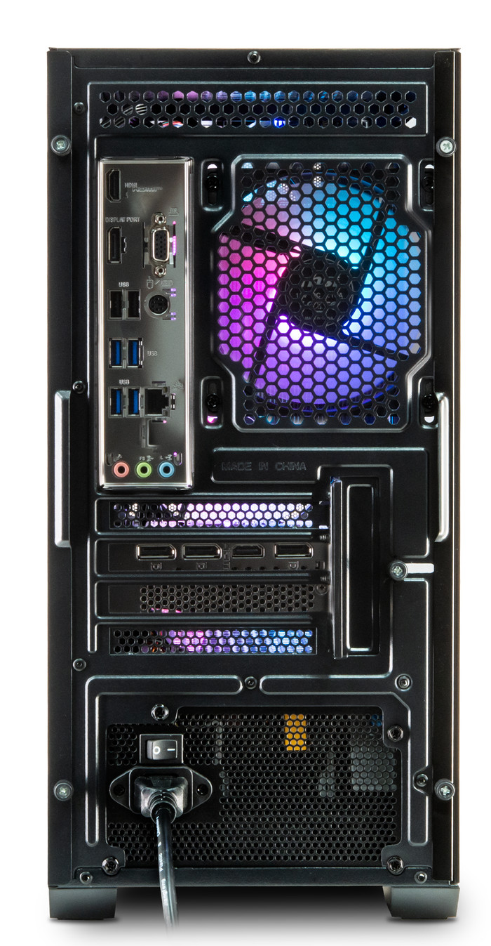 POWERED BY MSI Velocity 2.0 back