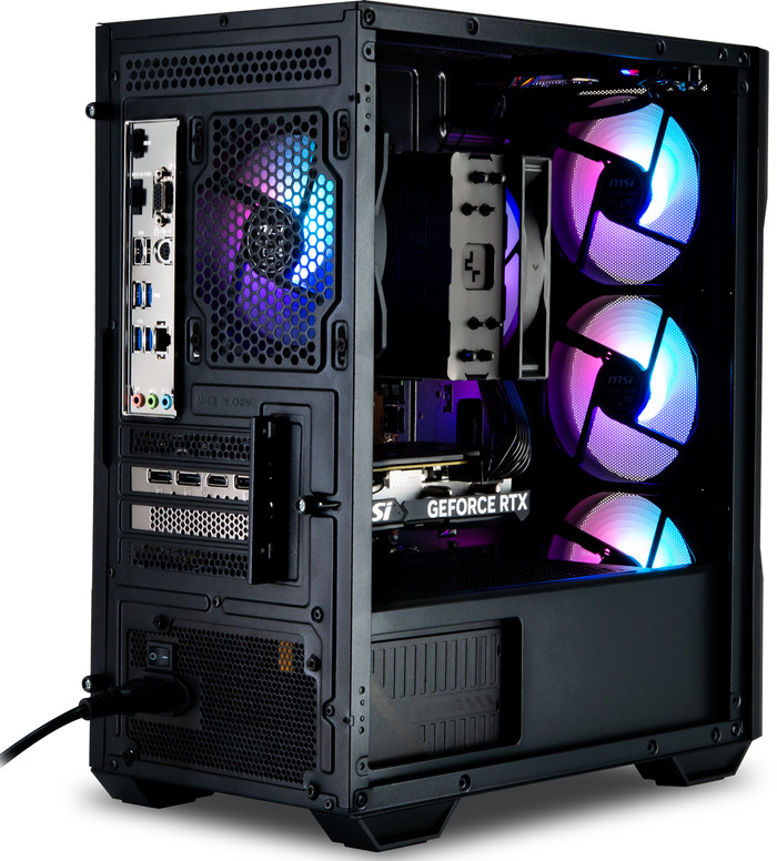 POWERED BY MSI Velocity 2.0 back