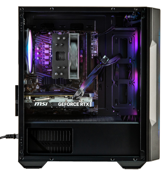 POWERED BY MSI Velocity 2.0 left side