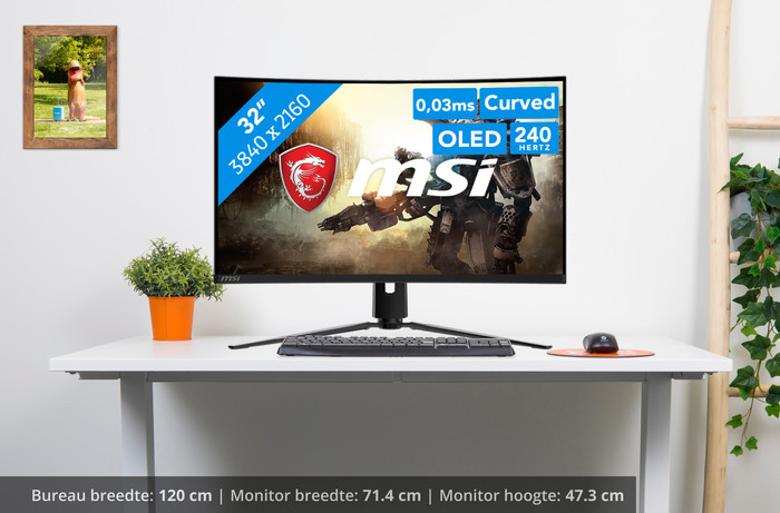 MSI MPG 321CURX QD-OLED visuel Coolblue 1