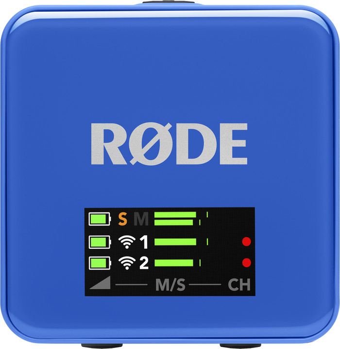 Rode Wireless GO Gen 3 Blauw voorkant