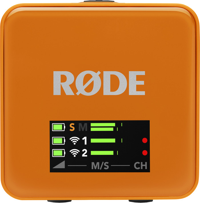 Rode Wireless GO Gen 3 Oranje voorkant