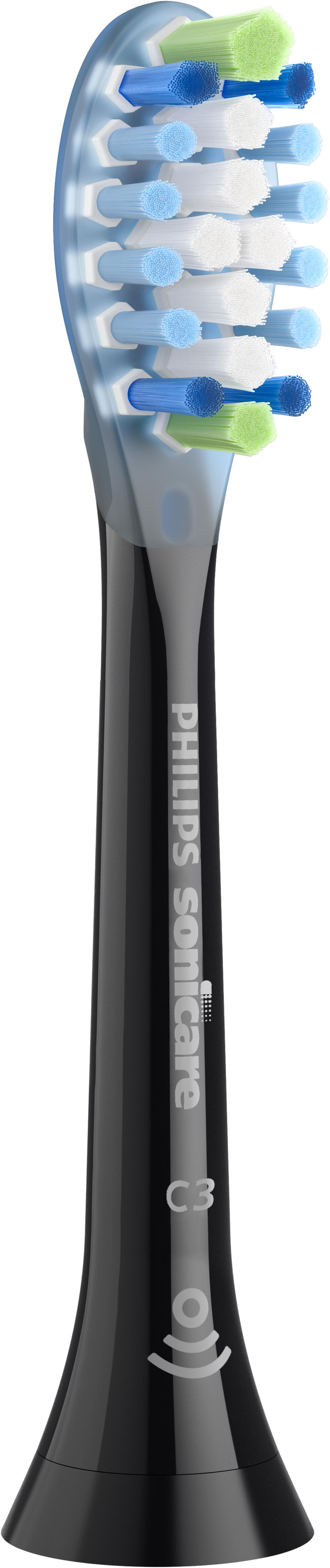 Philips Sonicare Premium Plaque Defense HX9044/88 Zwart (4 stuks) linkerkant