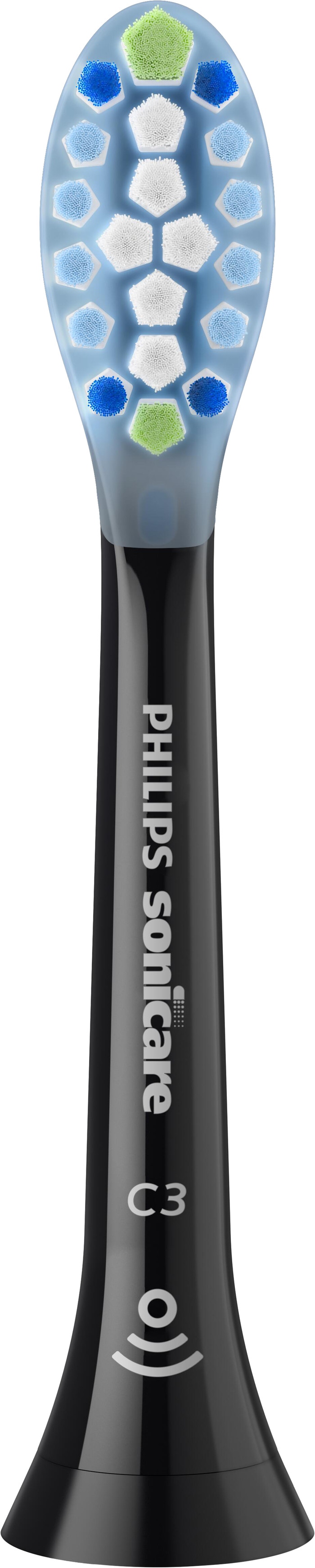 Philips Sonicare Premium Plaque Defense HX9044/88 Zwart (4 stuks) voorkant