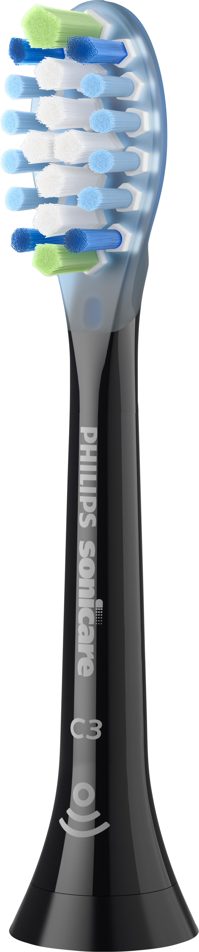 Philips Sonicare Premium Plaque Defense HX9044/88 Zwart (4 stuks) rechterkant
