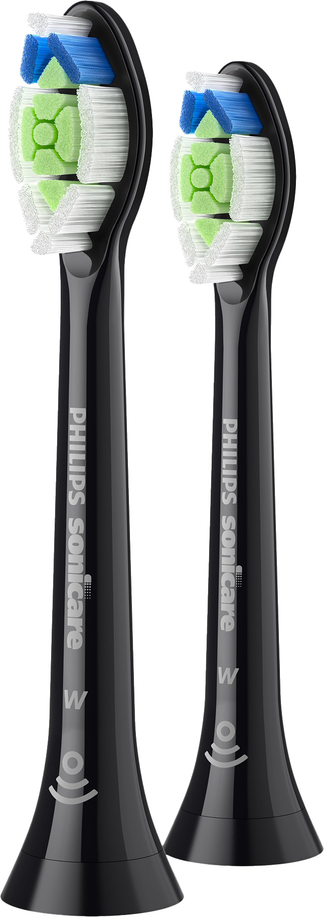 Philips Sonicare Optimal White HX6062/88 Schwarz (2 Stück) linke seite