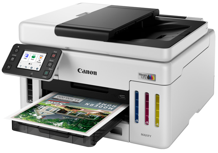 Canon MAXIFY GX6150 + 1 set extra inkt rechterkant
