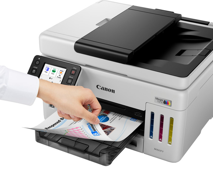Canon MAXIFY GX6150 + 1 set extra inkt product in gebruik