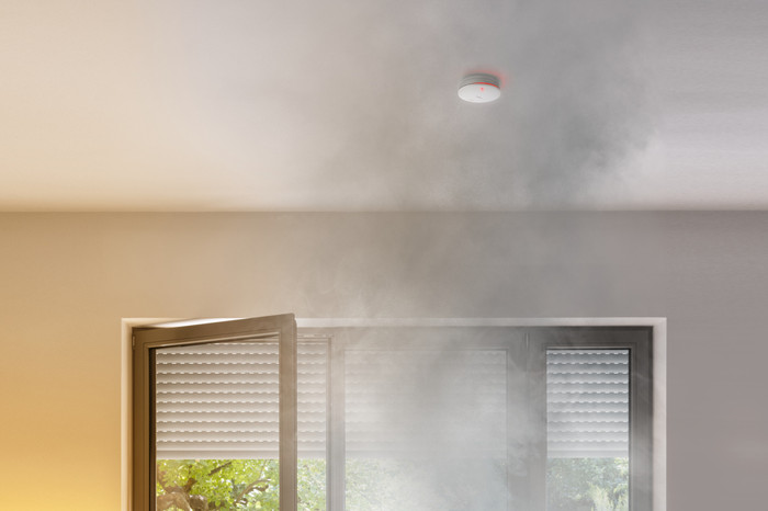 Bosch Draadloze Rookmelder 2 product in gebruik
