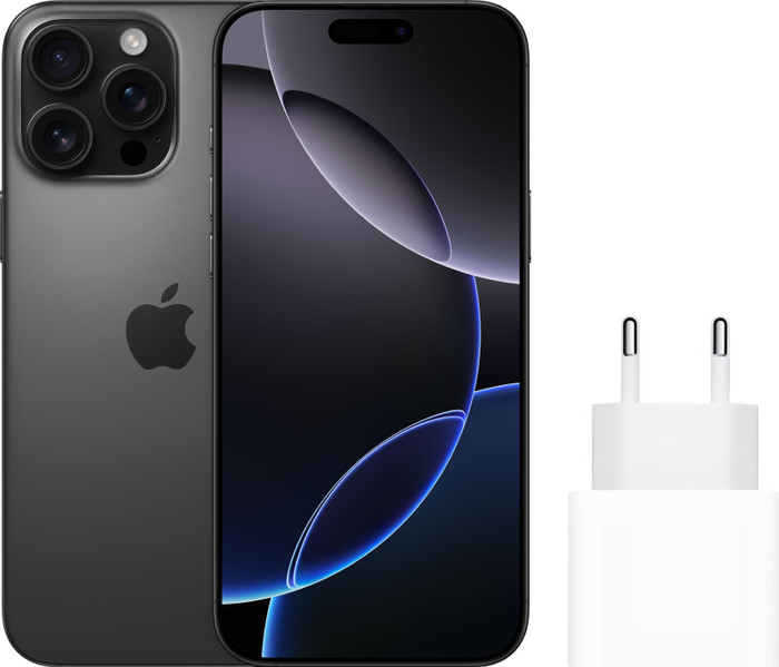 Apple iPhone 16 Pro Max 256GB Black Titanium + Apple Snellader Main Image