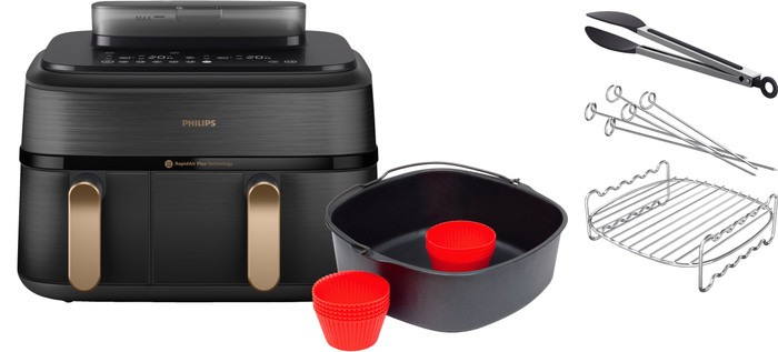 Philips 5000 Series Dual Basket NA552/00 + Dubbellaagse kookset + Bakmeesterset Main Image