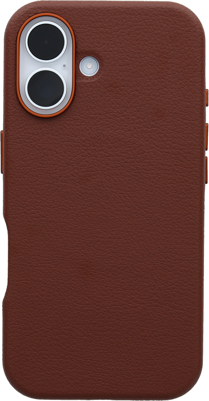Otterbox Symmetry Apple iPhone 16 Back Cover met MagSafe Magneet Leer Bruin Main Image