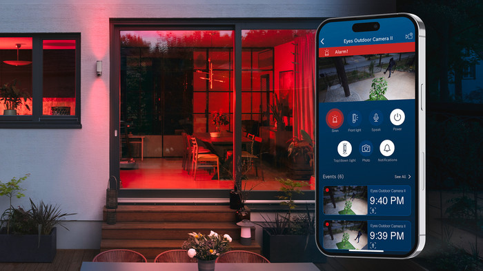 Bosch Eyes Outdoor Camera 2 product in gebruik
