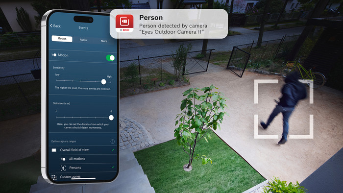 Bosch Eyes Outdoor Camera 2 product in gebruik