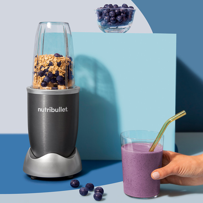 Nutribullet 900 Pro Grijs product in gebruik