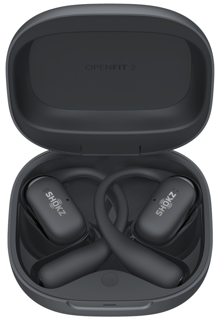 Shokz OpenFit 2 Zwart voorkant