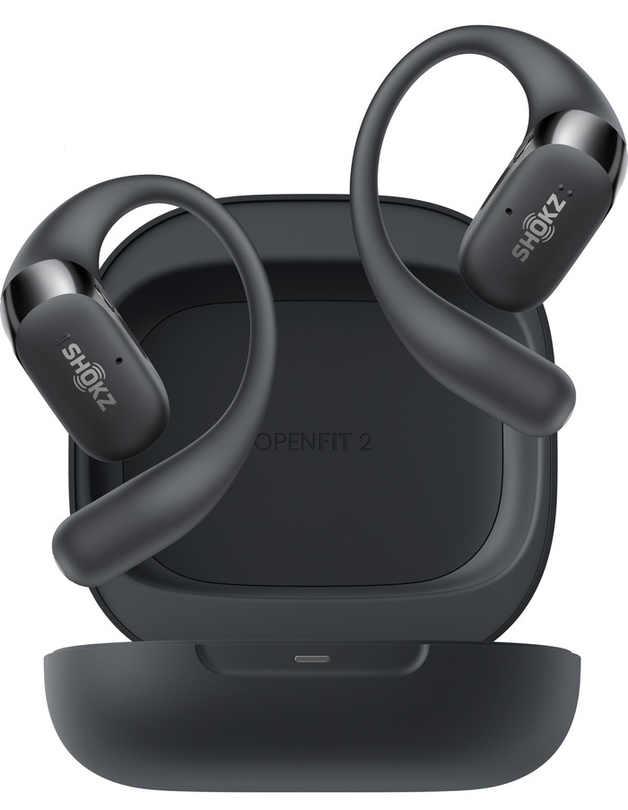 Shokz OpenFit 2 Zwart voorkant