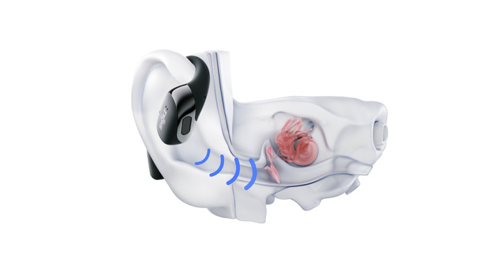 Shokz OpenFit 2 Zwart product in gebruik