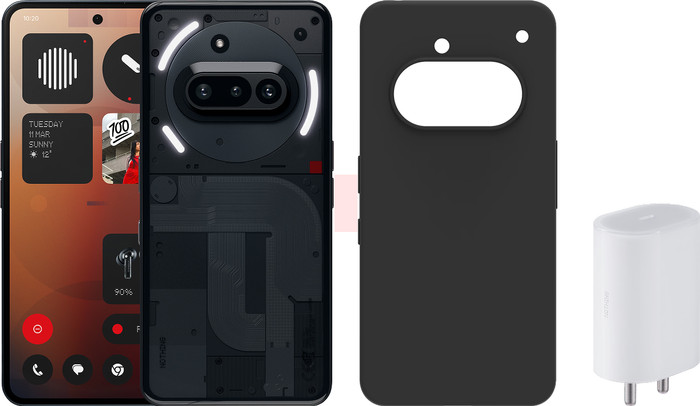 Nothing Phone (3a) 256GB Zwart 5G + Accessoirepakket Main Image