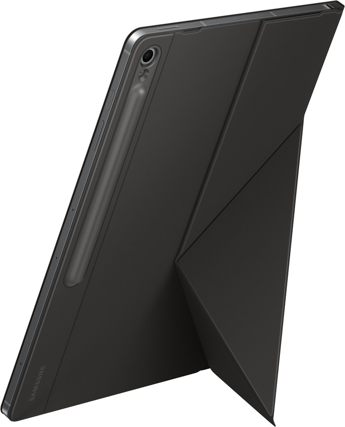 Samsung Galaxy Tab S10 FE Plus 13,1 inch 256GB Wifi en 5G Grijs + Book Case Zwart linkerkant