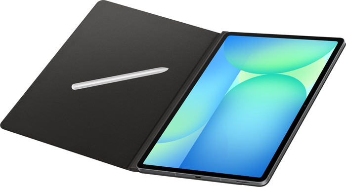 Samsung Galaxy Tab S10 FE Plus 13,1 inch 256GB Wifi en 5G Grijs + Book Case Zwart voorkant