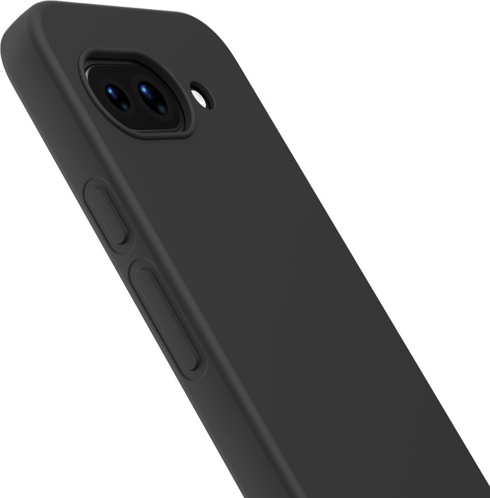 Just in Case Soft Design Google Pixel 9a Back Cover Zwart rechterkant