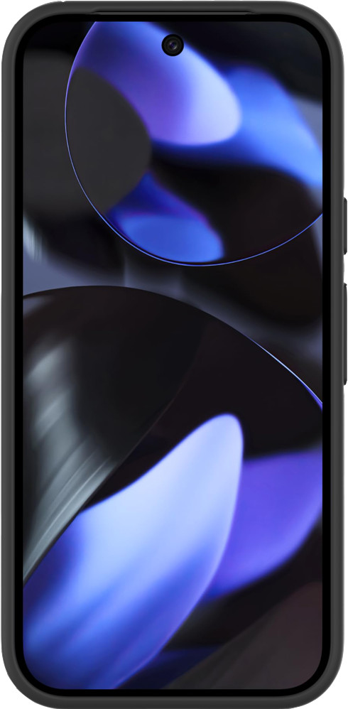 Just in Case Soft Design Google Pixel 9a Back Cover Zwart voorkant