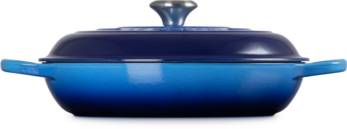 Le Creuset Signature Campagnard Cocotte 30 cm Azur avant