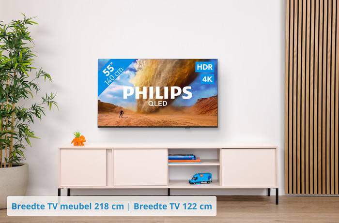 Philips 55" PUS7800 QLED 4K (2025) visual Coolblue 1