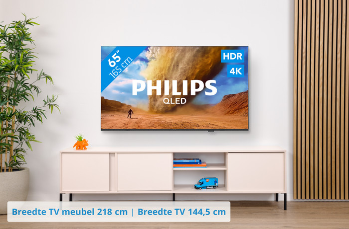 Philips 65" PUS7800 QLED 4K (2025) visual Coolblue 1