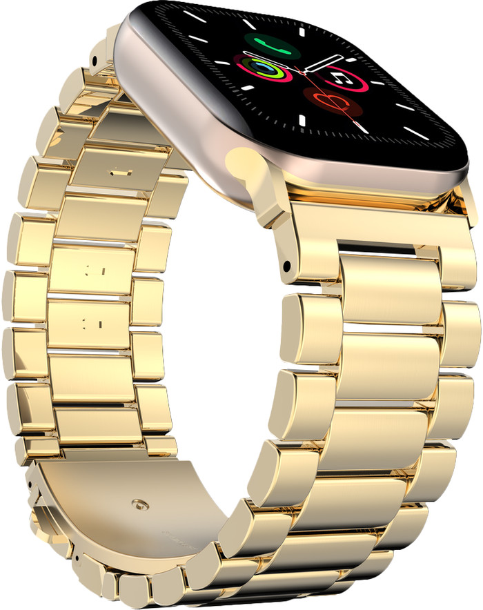 Just in Case Rvs Bandje Goud voor Apple Watch 40/41/42 mm linkerkant