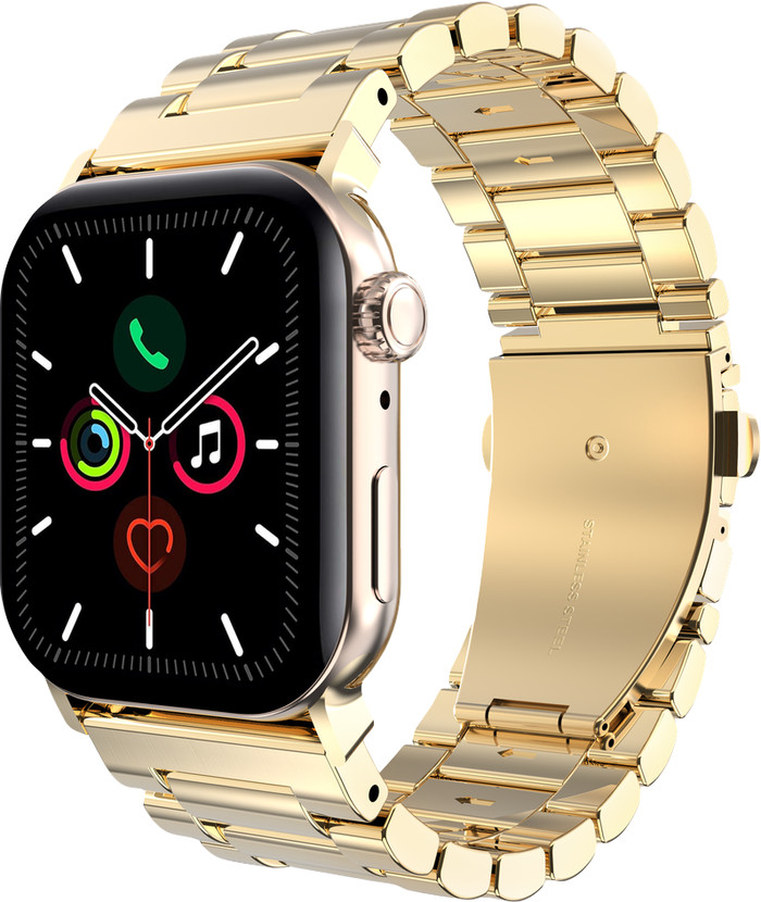 Just in Case Rvs Bandje Goud voor Apple Watch 40/41/42 mm voorkant