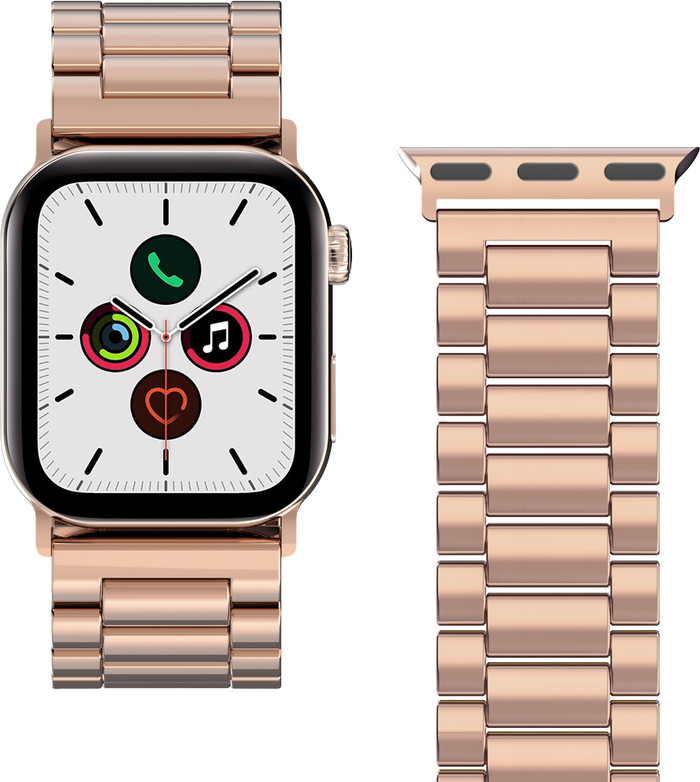 Just in Case Rvs Bandje Roségoud voor Apple Watch 40/41/42 mm detail