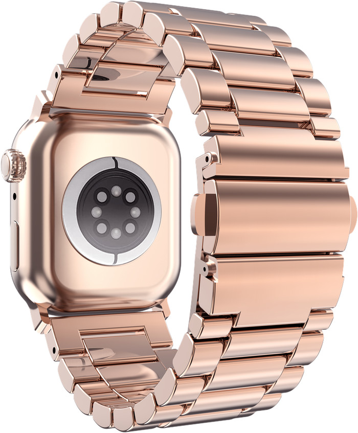 Just in Case Rvs Bandje Roségoud voor Apple Watch 40/41/42 mm achterkant