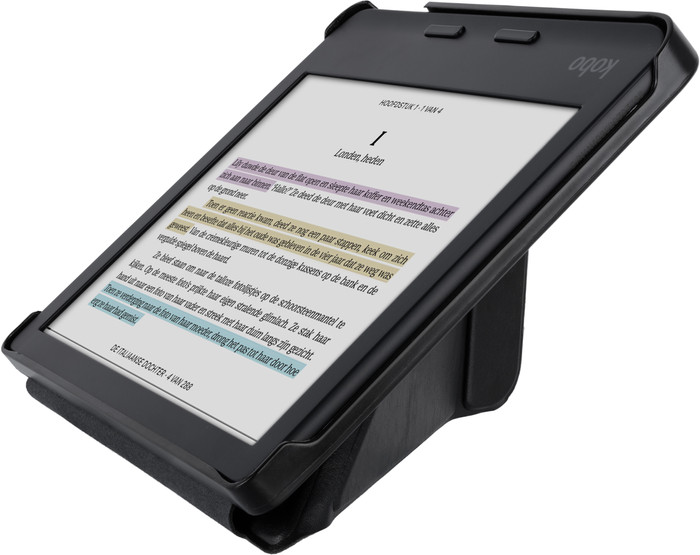 BlueBuilt Kobo Libra Colour Book Case Zwart detail