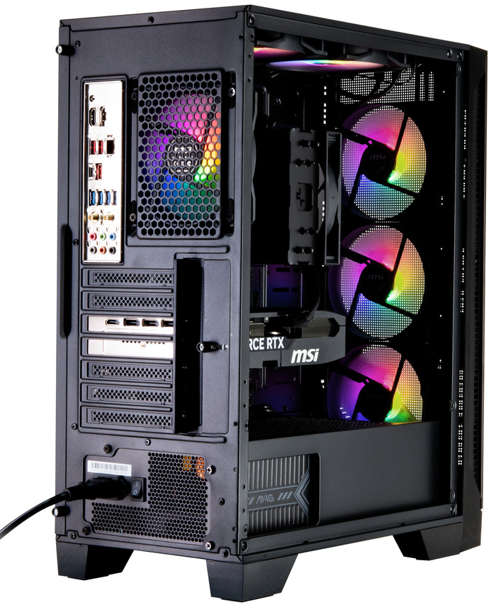 Powered by MSI Phantom achterkant