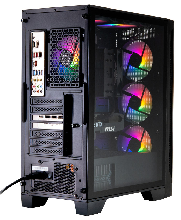 Powered by MSI Phantom achterkant