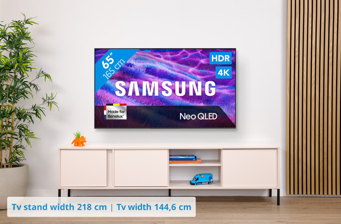 Samsung 65 inches Neo QLED QN82F 4K (2025) + Samsung HW-B750F (2025) visual Coolblue 1