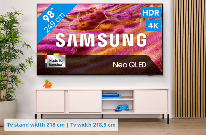 Samsung 98 inches Neo QLED QN90F 4K (2025) + Samsung HW-Q990F (2025) visual Coolblue 1