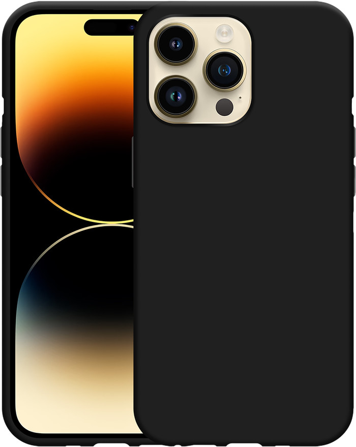 Just in Case Soft Design Apple iPhone 14 Pro Max Back Cover Black front